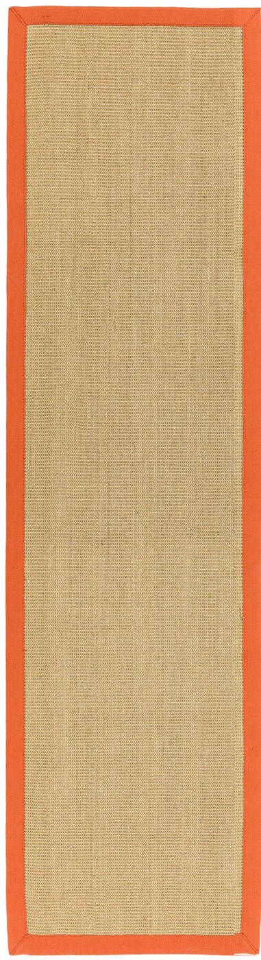 Sisal Linen Orange Runner Rug