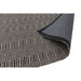 Sloan Modern Geometric Hand-Woven Wool&Cotton Soft-Touch Durable Textured Flatweave Black Rug