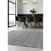 Sloan Modern Geometric Hand-Woven Wool&Cotton Soft-Touch Durable Textured Flatweave Black Rug