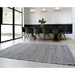 Sloan Modern Geometric Hand-Woven Wool&Cotton Soft-Touch Durable Textured Flatweave Black Rug