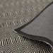 Sloan Modern Geometric Hand-Woven Wool&Cotton Soft-Touch Durable Textured Flatweave Black Runner