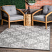 Snowflake Indoor Outdoor Rug in Grey for Any Space