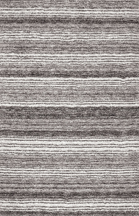 Tappeto a pelo lungo multicolore grigio morbido 60x90 cm