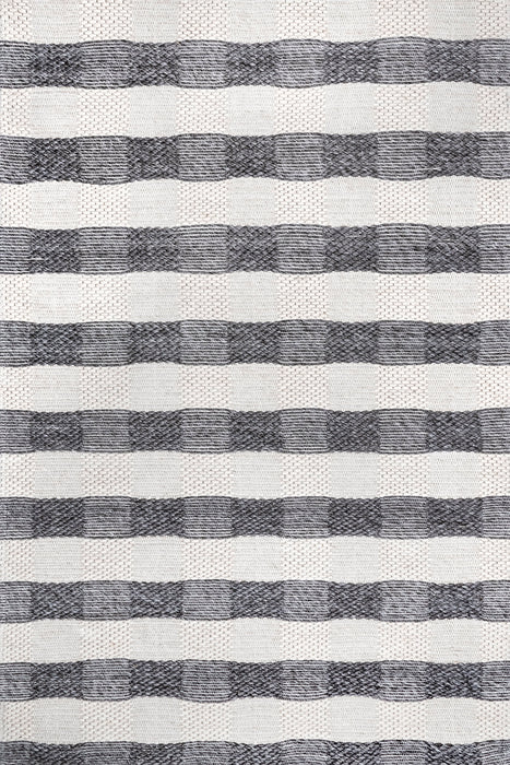 Sophie Striped Wool Area Rug 160x230 cm Grey
