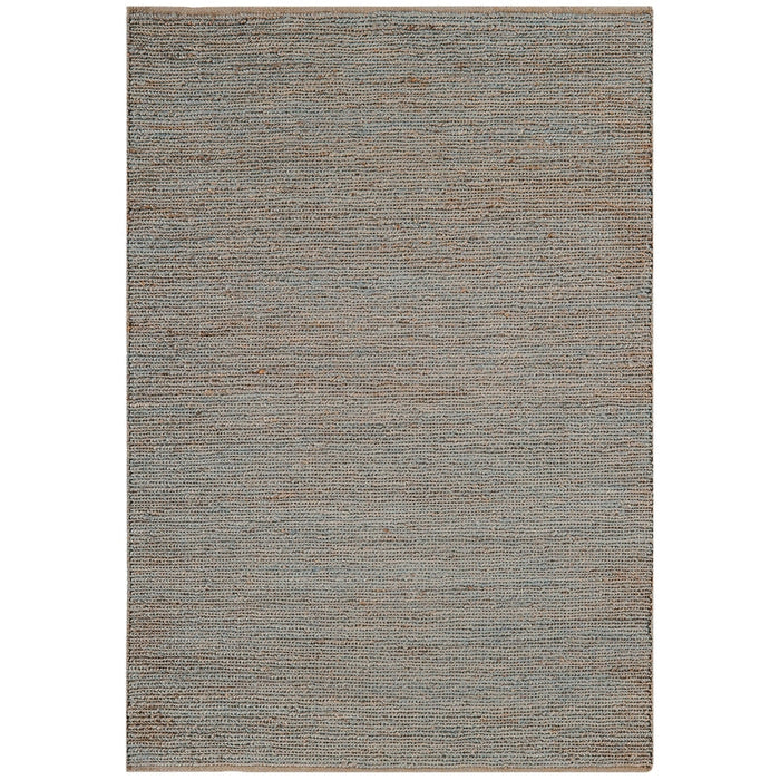 Soumak Plain Hand-Woven Jute Flatweave Silver Rug