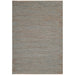 Soumak Plain Hand-Woven Jute Flatweave Silver Rug