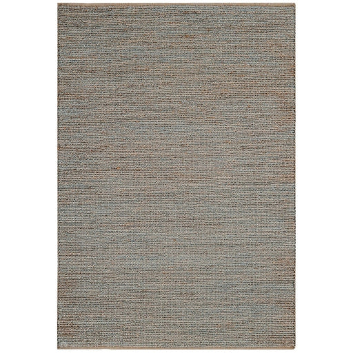 Soumak Plain Hand-Woven Jute Flatweave Silver Rug