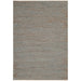 Soumak Plain Hand-Woven Jute Flatweave Silver Rug