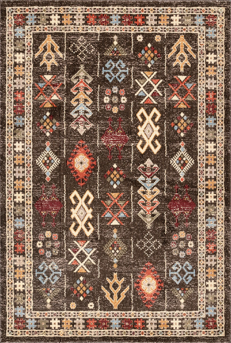 Southwestern Design Area -matto 140cm ruskea