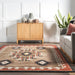 Southwestern Geometric Area Rug 150x230 cm brun