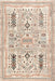 Lounaisgeometrisen alueen matto beige 120x180 cm