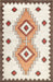 Southwestern Ivory Rug Machine Washable Home Decor