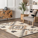 Southwestern Valley Peaks Area Rug 160x230 cm Natural