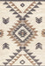 Southwestern Valley Peaks Area Rug 160x230 cm Natural