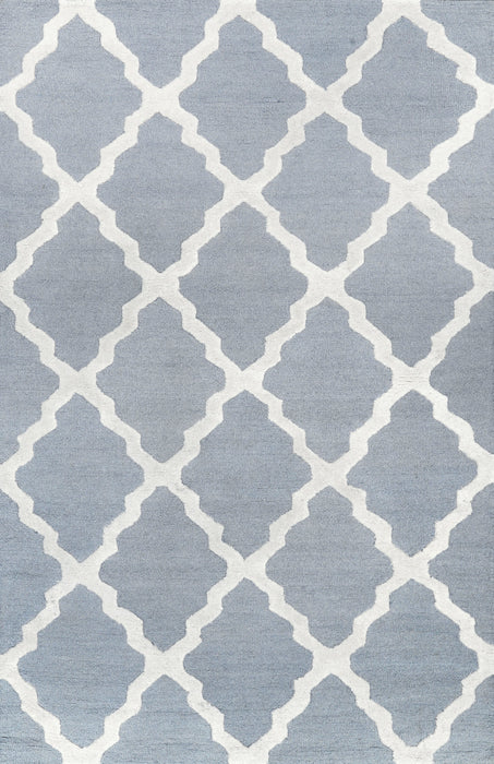 Spa Blauw Marokkaans Trellis Vloerkleed 80x150 cm