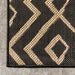 Spearhead Trellis Rug 60x90cm Indoor Outdoor Charcoal