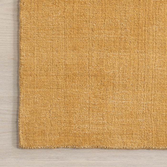 Speckled Wool-Blend Area Rug in Golden Butter
