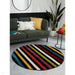 Spectra Carved Stilo Multi Round Rug