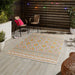 Spectrum E3145 Modern Abstract Durable Stain-Resistant Weatherproof Flatweave In-Outdoor Multicolour Rug