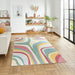 Spectrum E9333 Modern Abstract Durable Stain-Resistant Weatherproof Flatweave In-Outdoor Multicolour Rug