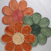 Spinningfields Jute Single Flower Green Round Rug