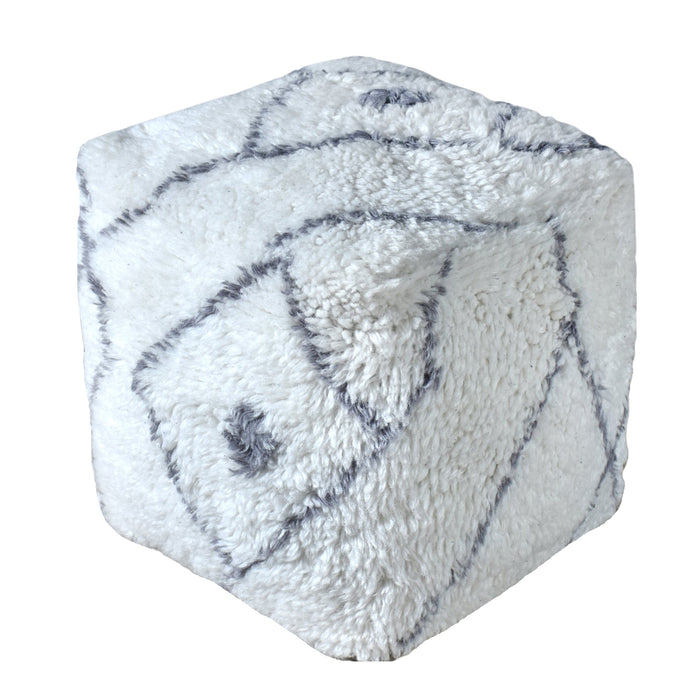 Square Pouf 100 % Uuden-Seelannin villaa Home 