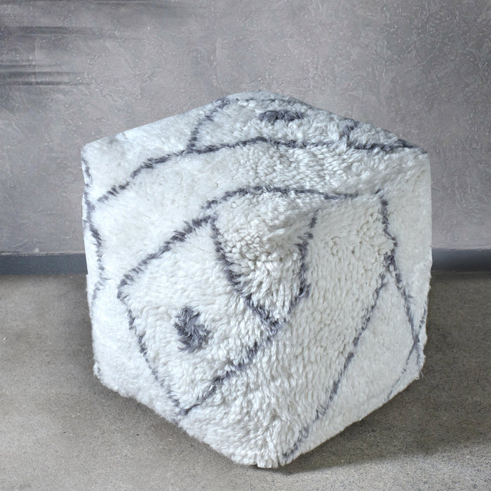 Square Pouf 100 % Uuden-Seelannin villaa Home 