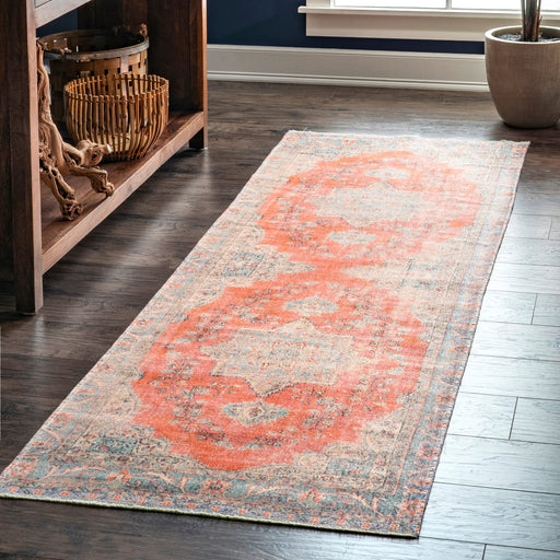 Star Medallion Area Rug 150x240 cm Rust
