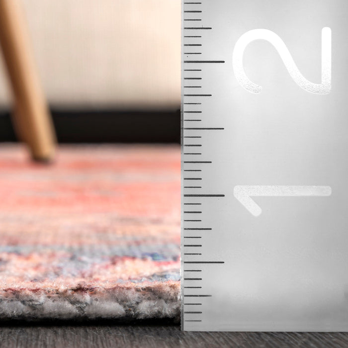 Star Medallion Area Rug 150x240 cm Rust