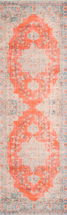 Star Medallion Area Rug 150x240 cm Rust