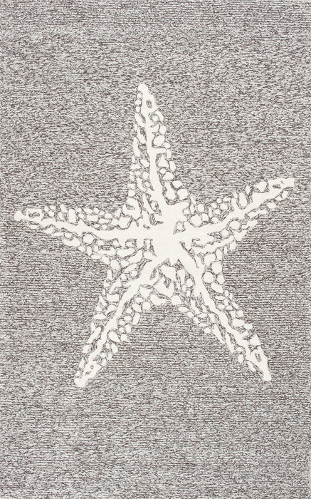 Starfish Area Rug For Indoor And Outdoor Use Grey 150cm