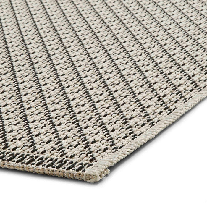 Stitch 9682 Beige Black Rug