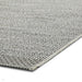 Stitch 9682 Durable Stain-Resistant Weatherproof Flatweave In-Outdoor Silver/Black Rug