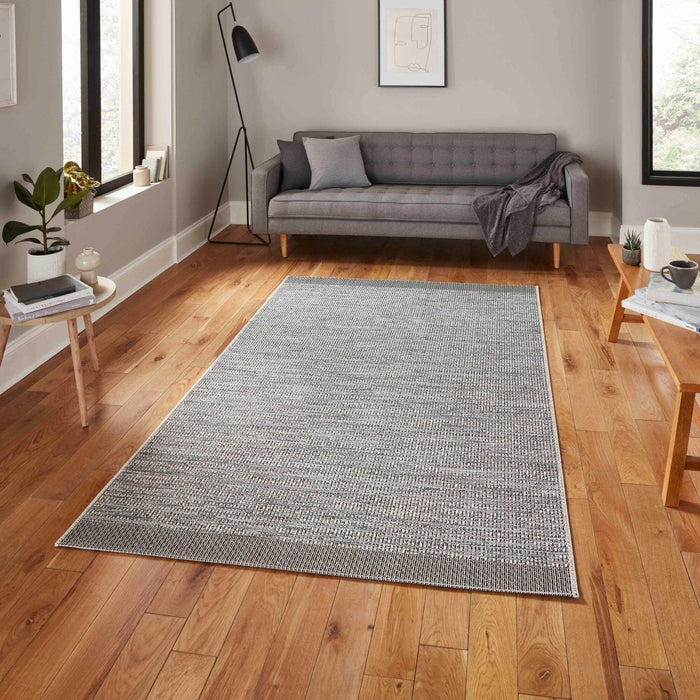 Stitch 9682 Grey Black Rug