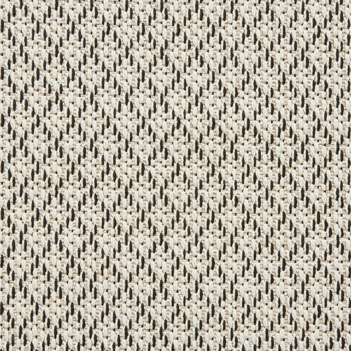 Stitch 9683 Tappeto beige/nero durevole, resistente alle macchie e alle intemperie, a tessitura piatta, per interni ed esterni