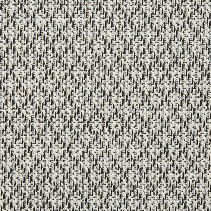 Stitch 9683 Durable Stain-Resistant Weatherproof Flatweave In-Outdoor Ivory/Black Rug