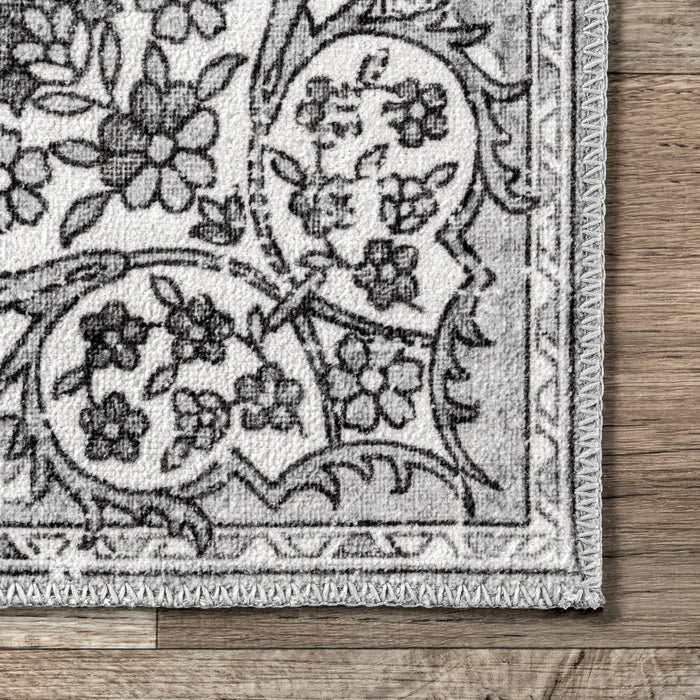 Stone Washable Medallion Area Rug 120cm x 180cm