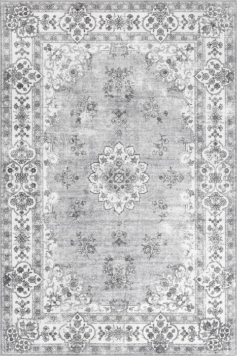 Stone Washable Medallion Area Rug 120cm x 180cm
