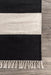 Striped Black Flatweave Tassel Rug 150x230 cm