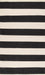 Striped Black Flatweave Tassel Rug 150x230 cm