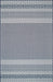 Striped Blue Indoor Outdoor Area Rug 120x180 cm