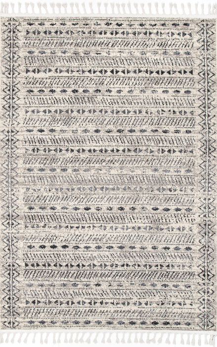Striped Ivory Area Rug 160x230 cm