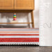Striped Washable Kids Rug in Multicolor for Playroom