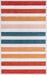 Striped Washable Kids Rug in Multicolor for Playroom