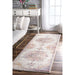 Sunny Orange Wildflower Medallion Area Rug 160x230 cm