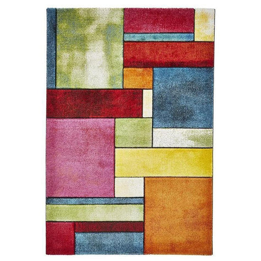 Sunrise 21821 Modern geometrisch abstract handgesneden meerkleurig vloerkleed