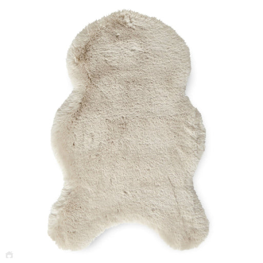 Tappeto beige super morbido in peluche ad alto pelo in pelliccia sintetica setosa in poliestere e pelle di pecora shaggy