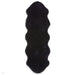 Super Teddy Super Soft Plush Hi Pile Silky Faux Fur Polyester Shaggy Sheepskin Black Rug