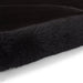 Super Teddy Super Soft Plush Hi Pile Silky Faux Fur Polyester Shaggy Sheepskin Black Rug