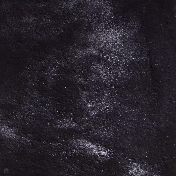 Super Teddy Super Soft Plush Hi Pile Silky Faux Fur Polyester Shaggy Sheepskin Black Rug